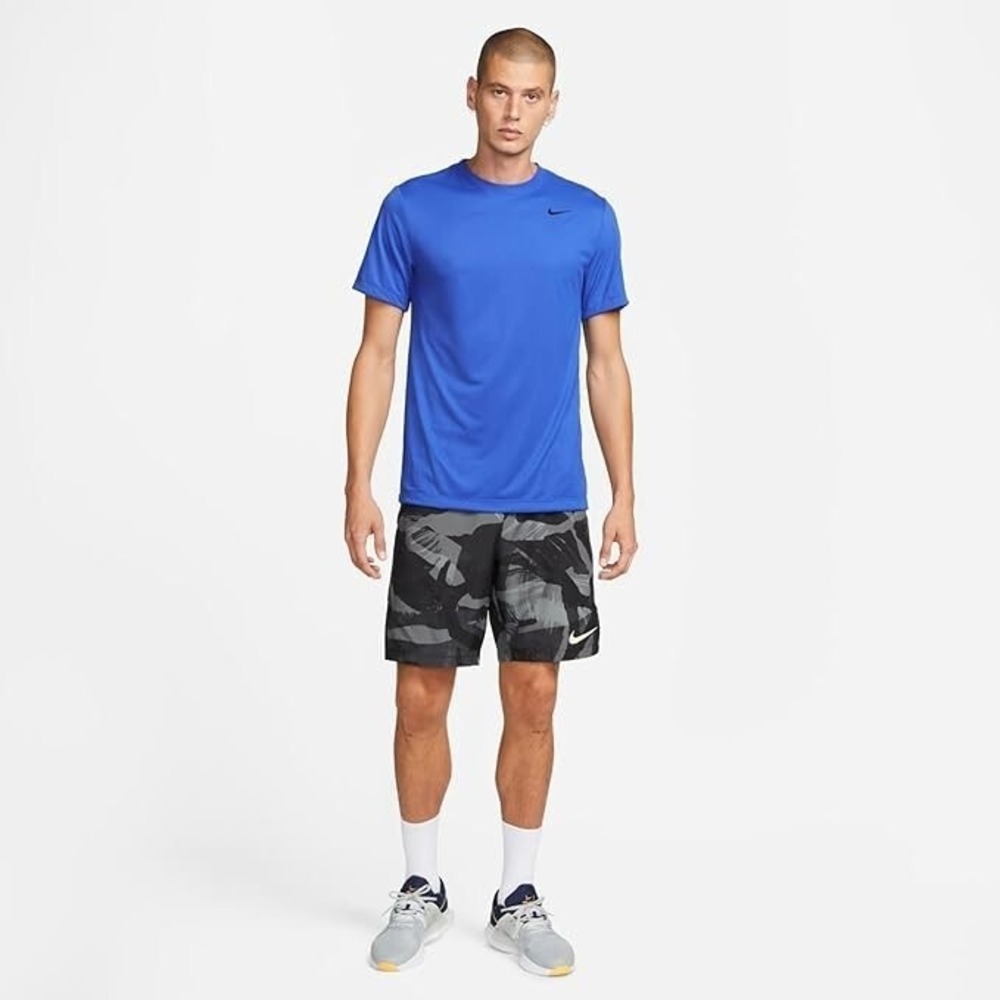 Nike Dri-FIT Legend Fitness Training T-Shirt Blue Black DX0989-480 Men's NWT M